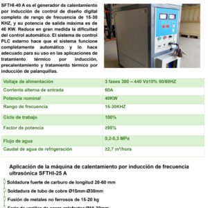Horno de Inducción Modelo SFTHI-40 A